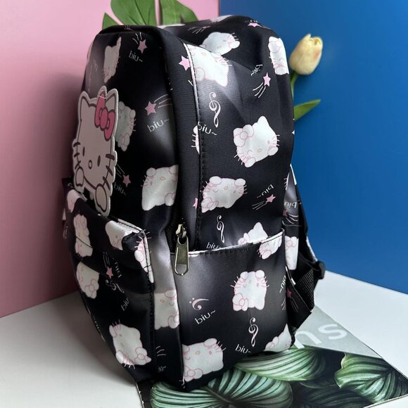 Kawaii Cute Cartoon Nylon Mini Backpack with Card Holder for Women and Teens - Picture 5 of 7